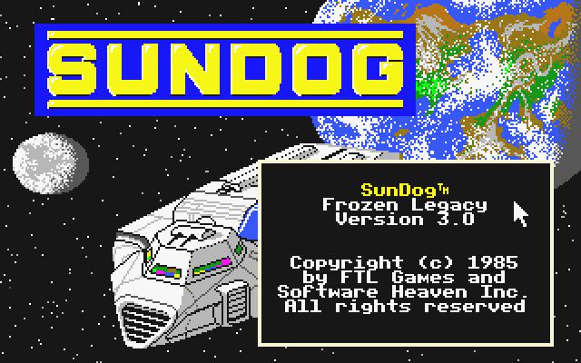 SunDog: Frozen Legacy screenshot 3 for Atari ST